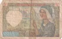 Frankreich 50 Francs Jacques Coeur - 11.09.1941 -  Serial V.117