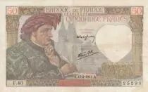 Frankreich 50 Francs Jacques Coeur - 13-02-1941 Serial F.40 - F+