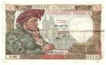 Frankreich 50 Francs Jacques Coeur - 13-03-1941 - Serial O.19-05275 - F.19.06