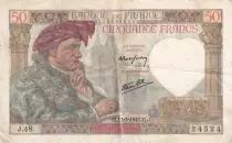Frankreich 50 Francs Jacques Coeur - 13-03-1941 Serial J.48 - TTB