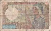 Frankreich 50 Francs Jacques Coeur - 13-06-1940 - Serial C.3 - VG to F - P.93