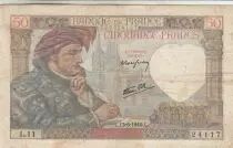 Frankreich 50 Francs Jacques Coeur - 13-06-1940 - Serial L.11