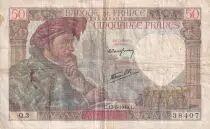 Frankreich 50 Francs Jacques Coeur - 13-06-1940 - Serial Q.3 - VG to F - P.93