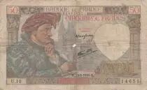 Frankreich 50 Francs Jacques Coeur - 13-06-1940 - Serial U.10