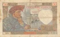Frankreich 50 Francs Jacques Coeur - 13-06-1940 Serial B.8 - F