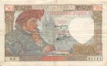 Frankreich 50 Francs Jacques Coeur - 13-06-1940 Serial B.8 - VF