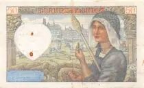 Frankreich 50 Francs Jacques Coeur - 13-06-1940 Serial F.6 - VF