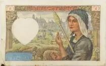 Frankreich 50 Francs Jacques Coeur - 13-06-1940 Serial V.7 - VF