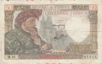 Frankreich 50 Francs Jacques Coeur - 13-06-1940 Serial W.10 - F