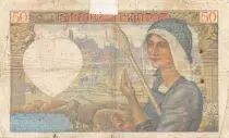 Frankreich 50 Francs Jacques Coeur - 13-06-1940 Serial X.1 - F
