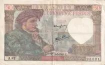 Frankreich 50 Francs Jacques Coeur - 15-05-1941 - Serial A.82