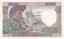 Frankreich 50 Francs Jacques Coeur - 15-05-1941 - Serial A.82
