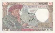 Frankreich 50 Francs Jacques Coeur - 15-05-1941 - Serial O.84 - P.93