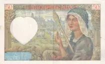 Frankreich 50 Francs Jacques Coeur - 15-05-1941 - Serial O.84 - P.93