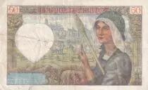 Frankreich 50 Francs Jacques Coeur - 15-05-1942 - Serial G.171