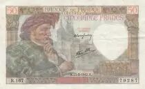 Frankreich 50 Francs Jacques Coeur - 15-05-1942 - Serial R.167