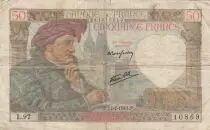 Frankreich 50 Francs Jacques Coeur - 17-07-1941 - Serial L.97