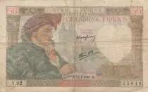 Frankreich 50 Francs Jacques Coeur - 17-07-1941 - Serial V.92