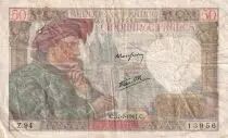 Frankreich 50 Francs Jacques Coeur - 17-07-1941- Serial Z.94 - F - P.93