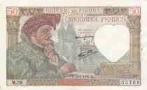 Frankreich 50 Francs Jacques Coeur - 23-01-1941 Serial M.29 - VF+