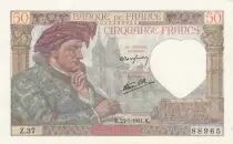 Frankreich 50 Francs Jacques Coeur - 23-01-1941 Serial Z.37