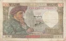 Frankreich 50 Francs Jacques Coeur - 24-04-1941 - Serial X.80