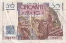 Frankreich 50 Francs Le Verrier - 16-05-1946 - Serial T.20
