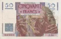 Frankreich 50 Francs Le Verrier - 16-05-1946 Serial Z.20