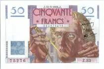 Frankreich 50 Francs Le Verrier - 1946 - Z.33
