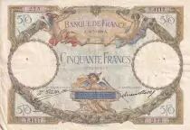 Frankreich 50 Francs Luc Olivier Merson - 18-05-1929 - Serial T.4117 - Fay.15.03