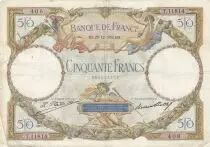 Frankreich 50 Francs Luc Olivier Merson modified - 08-09-1932 - Serial M.10951