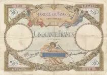 Frankreich 50 Francs Luc Olivier Merson modified - 09-03-1933 - Serial X.12726