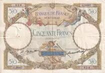 Frankreich 50 Francs Luc Olivier Merson modified - 10-03-1932 - Serial G.9987 - Fay.16.03