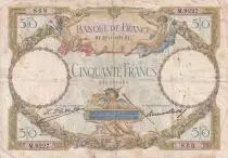 Frankreich 50 Francs Luc Olivier Merson modified - 12-11-1931 - Serial M.9227 - Fay.16.02