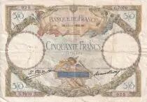 Frankreich 50 Francs Luc Olivier Merson modified - 13-11-1930- Serial T.4117 - Fay.16.02