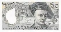 Frankreich 50 Francs Quentin de la Tour - 1983 Serial D.31 - aUNC