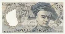 Frankreich 50 Francs Quentin de la Tour - Serial A.40 - 1984 - P152b
