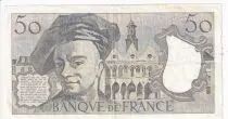 Frankreich 50 Francs Quentin de la Tour - Serial W.32 - 1983 - P152b