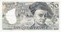Frankreich 50 Francs Quentin de la Tour - Year 1976 to 1992 - F+