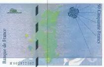 Frankreich 50 Francs Saint-Exupery - 1992 - Error note Blue version - M.002977107
