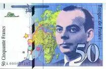 Frankreich 50 Francs Saint-Exup�ry - 1992