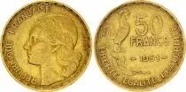 Frankreich 50 Francs Woman head - 1951