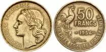 Frankreich 50 Francs Woman head - 1954
