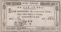 Frankreich 50 Livres - Catholic and Royal Army - Manlevrier 1794