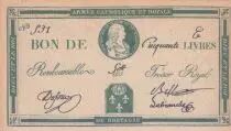 Frankreich 50 Livres Catholic and Royal Army - Louis XVII - 1794 - FALSE