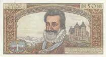 Frankreich 50 NF - Henri IV - 03-09-1959 - Serial O.25