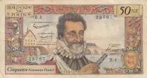 Frankreich 50 NF - Henri IV - 05-03-1959 - Serial B.4