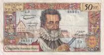 Frankreich 50 NF - Henri IV - 05-03-1959 - Serial Z.3 - P.143