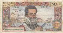 Frankreich 50 NF Henri IV - 05-03-1959 - Serial E.10