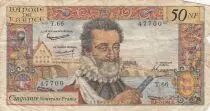 Frankreich 50 NF Henri IV - 06-07-1961 - Serial T.66